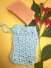 Load image into Gallery viewer, Soap Saver Bag, Travel Cotton &amp; Bamboo Pouch, Mesh Bag
