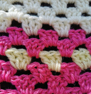 Granny Square Crochet PONCHO, Retro Poncho, Vintage Reversible Poncho