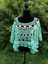 Load image into Gallery viewer, Seaside Crochet Cape
