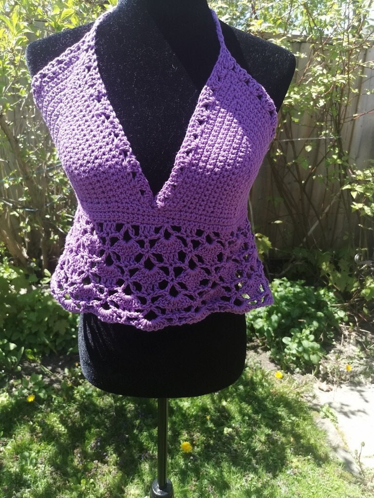 PLUS Size Crochet Bikini Top/Crop Top