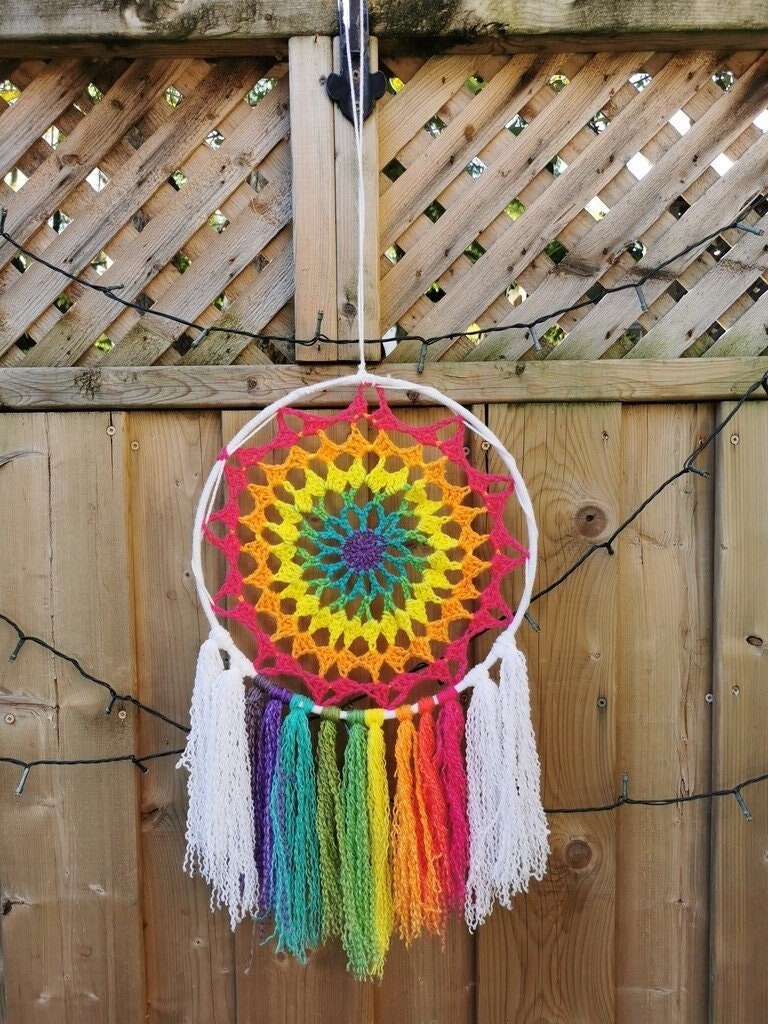Rainbow Mandala Wall Hanging