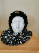 Load image into Gallery viewer, Chunky Hat with Matching Cowl Set, Adult Hat and Scarf, Handmade Hat &amp; Cowl Set
