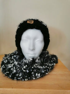 Chunky Hat with Matching Cowl Set, Adult Hat and Scarf, Handmade Hat & Cowl Set