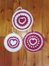 Load image into Gallery viewer, Set of 3 Heart Wall Hanging, Heart Wall Art, Love Hearts Wall Art
