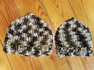 Daddy and Me Hat Set, Adult and Infant Hats, Handmade Hat Set