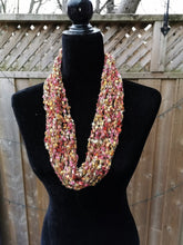 Load image into Gallery viewer, Rose Gold Scarf, Infinity Scarf, Travel Scarf, all season Wrap
