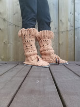 Load image into Gallery viewer, Vintage Boots, Boho Boots with fringe, Coachella Boots, Pixie Boots, Tall Moccasins
