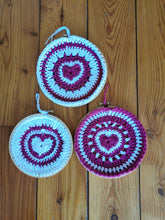 Load image into Gallery viewer, Set of 3 Heart Wall Hanging, Heart Wall Art, Love Hearts Wall Art
