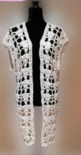 Load image into Gallery viewer, Open Lace Vest in White Opalescent

