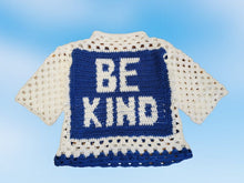 Load image into Gallery viewer, &quot;Be Kind&quot; Granny Square Sweater, Granny Square Cardigan, Crochet Jumper, Colourful Cardigan, Sweater Vest
