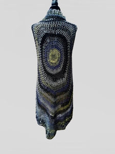 Crochet Boho Chic Circular Vest by Claudias Crochet Creations