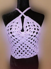 Load image into Gallery viewer, Granny Top, Granny Square Crop Top, Crochet Boho Top, Sweater Vest
