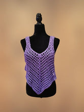 Load image into Gallery viewer, Crocheted Crop Tank Top, Cover Up
