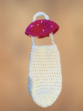 Load image into Gallery viewer, Mushroom Glasses Pouch, Crochet Mushroom Holder, Crochet Purse
