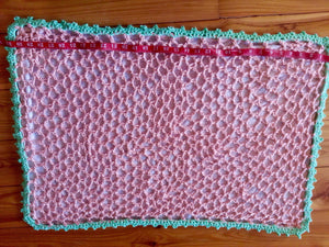 Bamboo and Flannel Baby Blanket - Claudia's Crochet